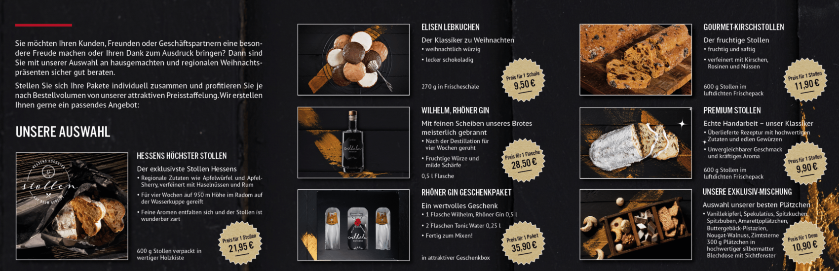 Weihnachtspakete Präsentation Wickelfalz Anpassung Ruckseite